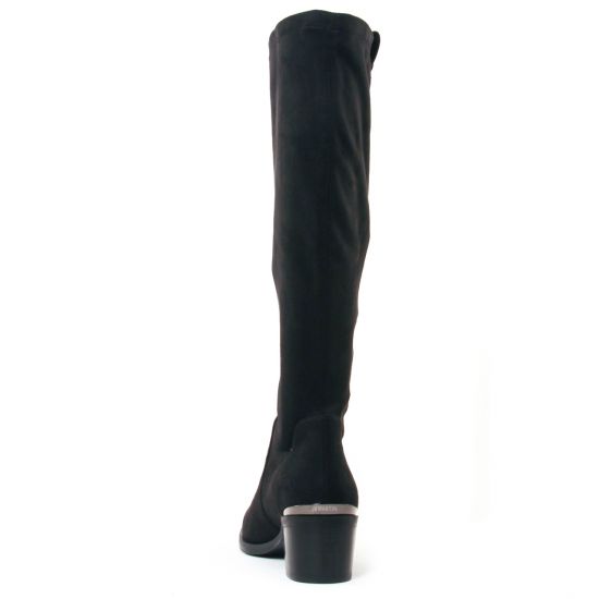 bottes stretch noir mode femme automne hiver - Photo Produit 7