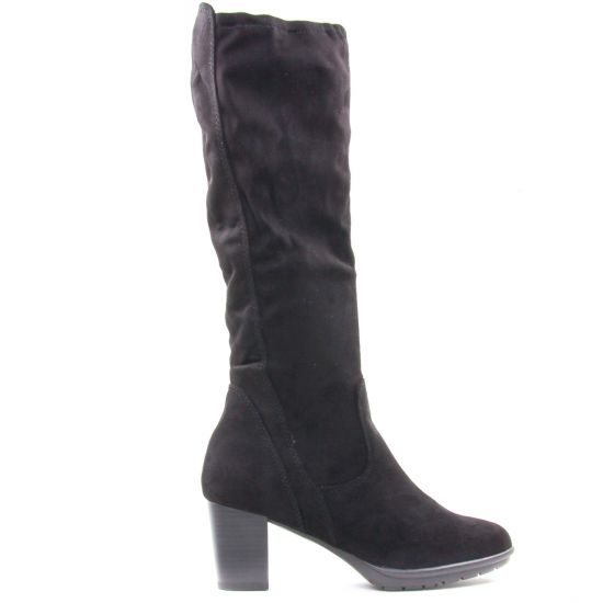 bottes stretch noir mode femme automne hiver - Photo Produit 2