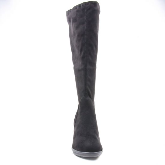 bottes stretch noir mode femme automne hiver - Photo Produit 6