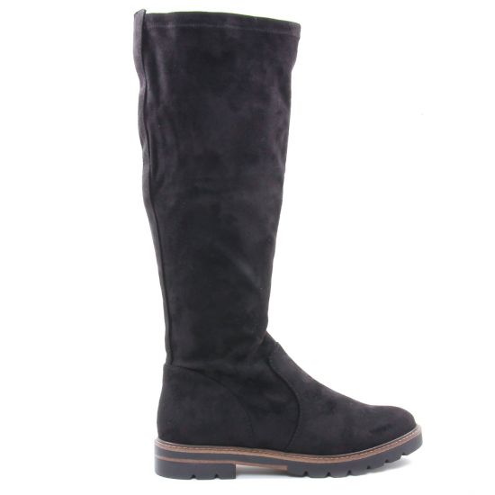 bottes stretch noir mode femme automne hiver - Photo Produit 2