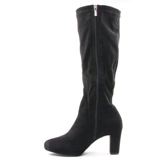 bottes stretch noir mode femme automne hiver - Photo Produit 3