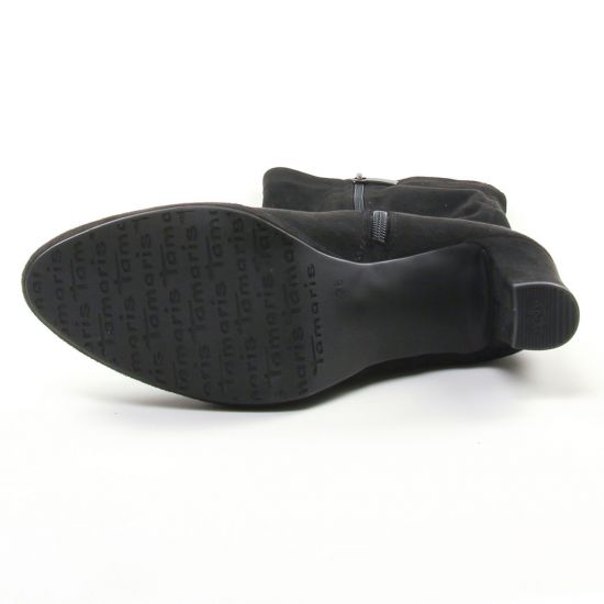 bottes stretch noir mode femme automne hiver - Photo Produit 5