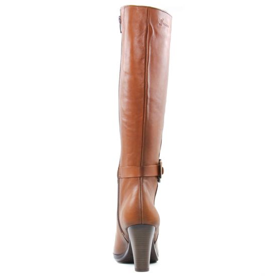 bottes talon marron mode femme automne hiver - Photo Produit 6