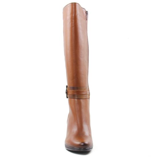bottes talon marron mode femme automne hiver - Photo Produit 7