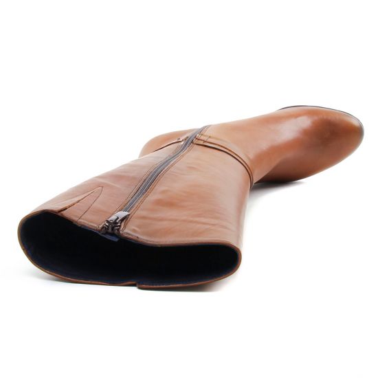 bottes talon marron mode femme automne hiver - Photo Produit 4