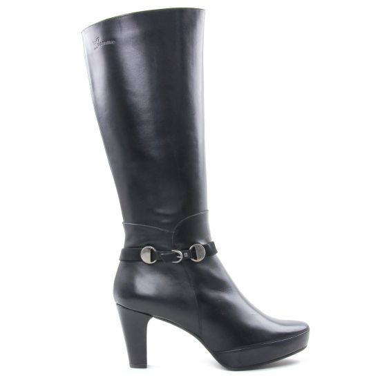 bottes talon noir mode femme automne hiver - Photo Produit 2