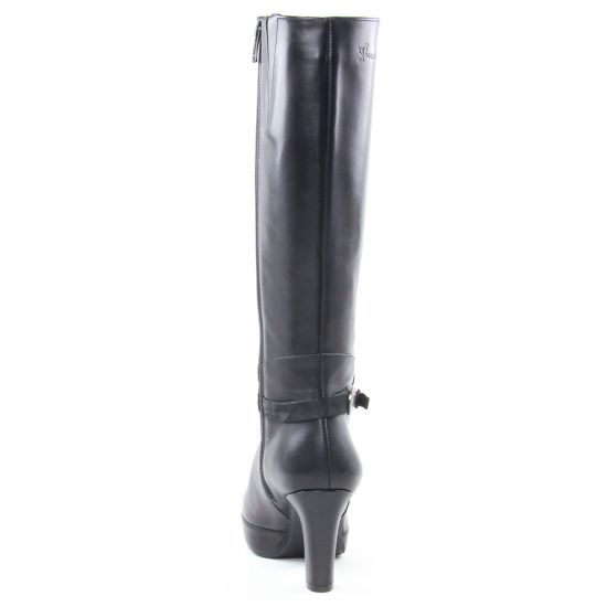 bottes talon noir mode femme automne hiver - Photo Produit 4