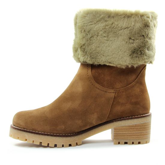 bottillons marron mode femme automne hiver - Photo Produit 3