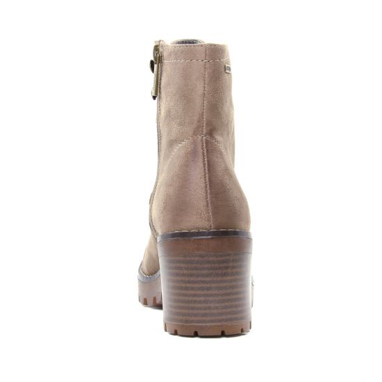 bottines à lacets beige mode femme automne hiver - Photo Produit 7