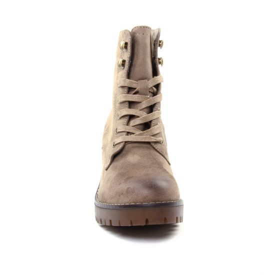 bottines à lacets beige mode femme automne hiver - Photo Produit 6