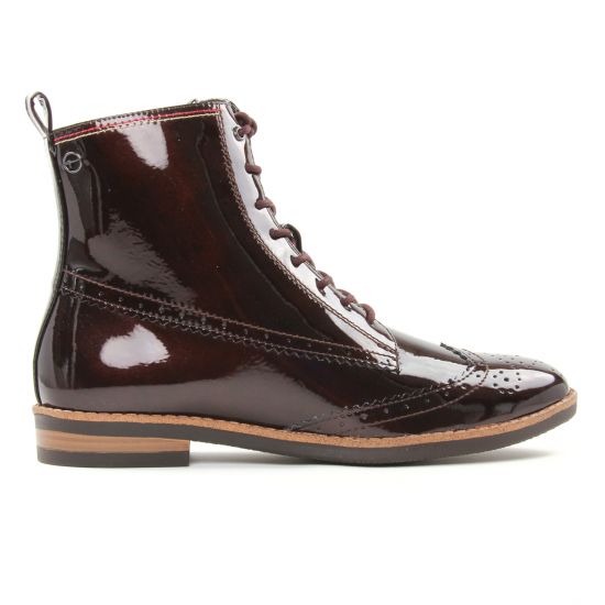 bottines à lacets marron mode femme automne hiver - Photo Produit 2
