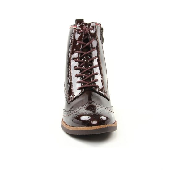 bottines à lacets marron mode femme automne hiver - Photo Produit 6