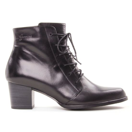 bottines à lacets noir mode femme automne hiver - Photo Produit 2