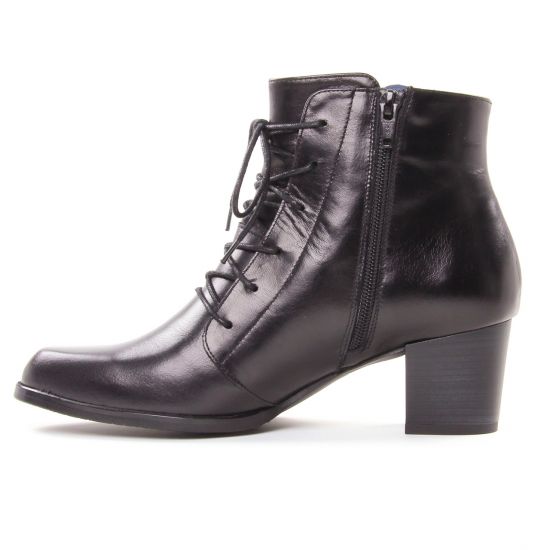 bottines à lacets noir mode femme automne hiver - Photo Produit 3
