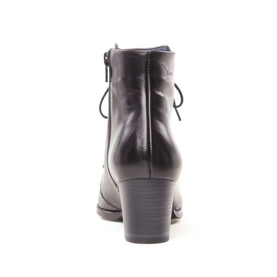 bottines à lacets noir mode femme automne hiver - Photo Produit 7