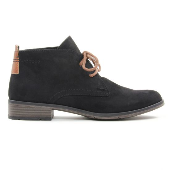 bottines à lacets noir mode femme automne hiver - Photo Produit 2