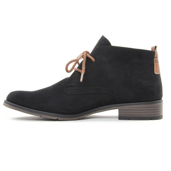 bottines à lacets noir mode femme automne hiver - Photo Produit 3