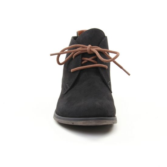 bottines à lacets noir mode femme automne hiver - Photo Produit 6