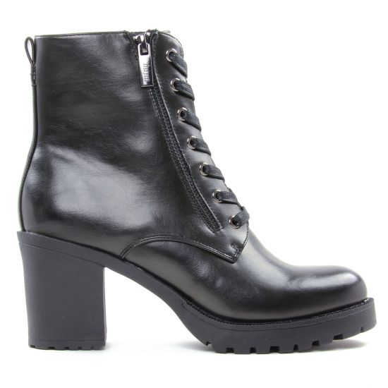 bottines à lacets noir mode femme automne hiver - Photo Produit 2