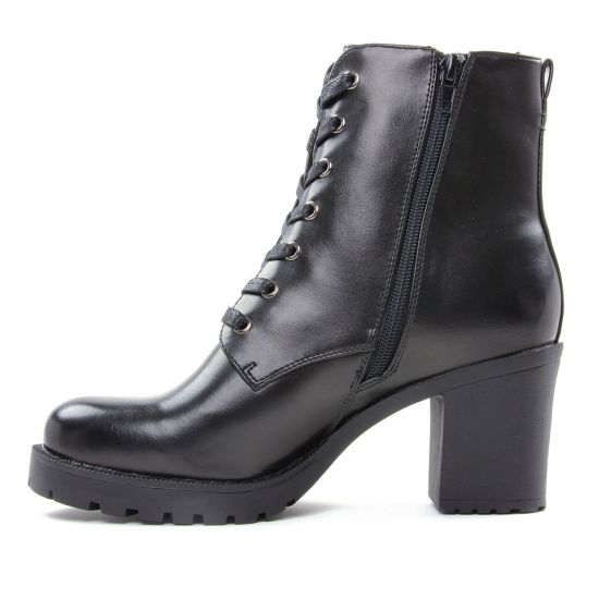 bottines à lacets noir mode femme automne hiver - Photo Produit 3