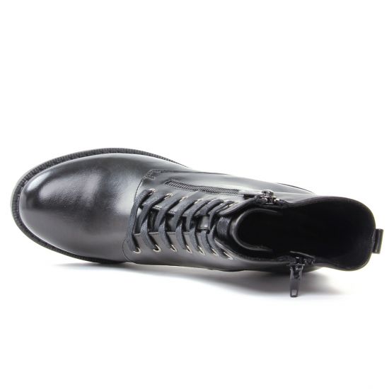 bottines à lacets noir mode femme automne hiver - Photo Produit 4