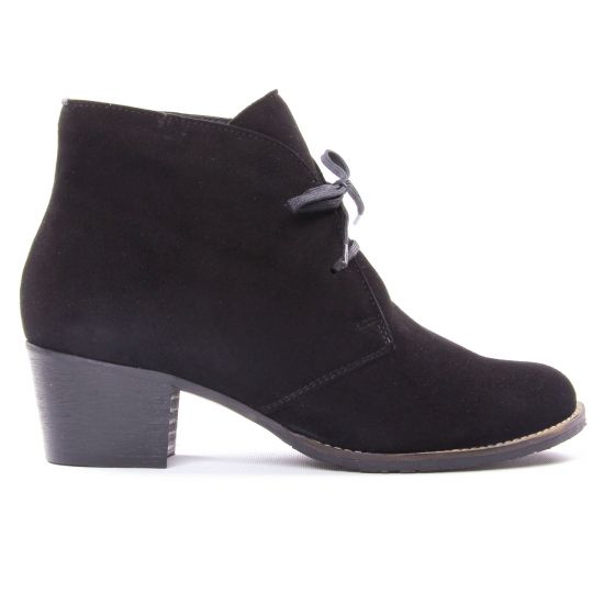 bottines à lacets noir mode femme automne hiver - Photo Produit 2