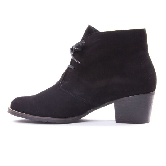 bottines à lacets noir mode femme automne hiver - Photo Produit 3