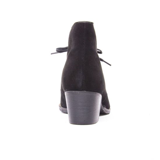 bottines à lacets noir mode femme automne hiver - Photo Produit 7