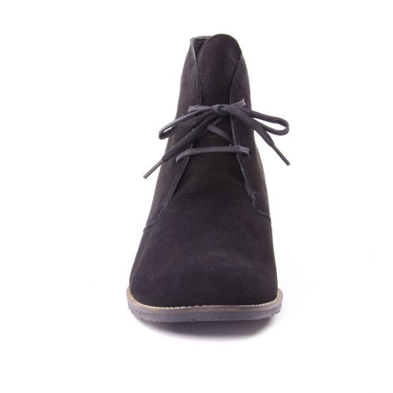 bottines à lacets noir mode femme automne hiver - Photo Produit 6