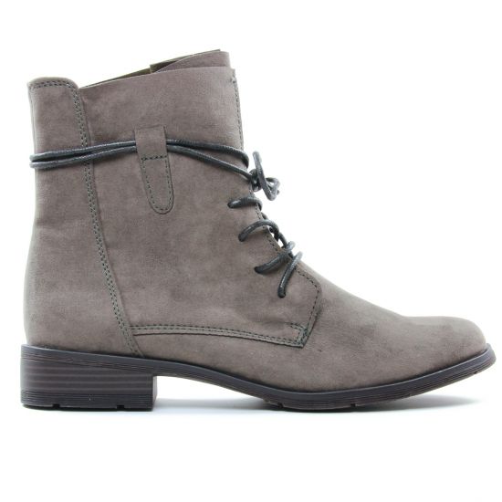 bottines à lacets taupe mode femme automne hiver - Photo Produit 2