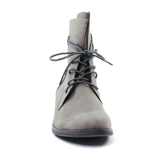 bottines à lacets taupe mode femme automne hiver - Photo Produit 6