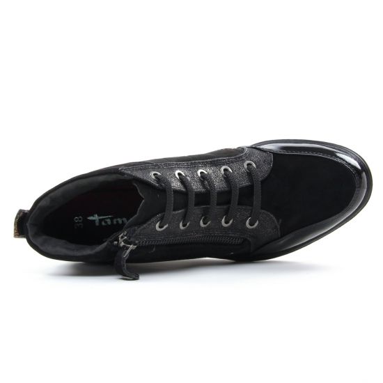 bottines à lacets noir doré mode femme automne hiver - Photo Produit 4