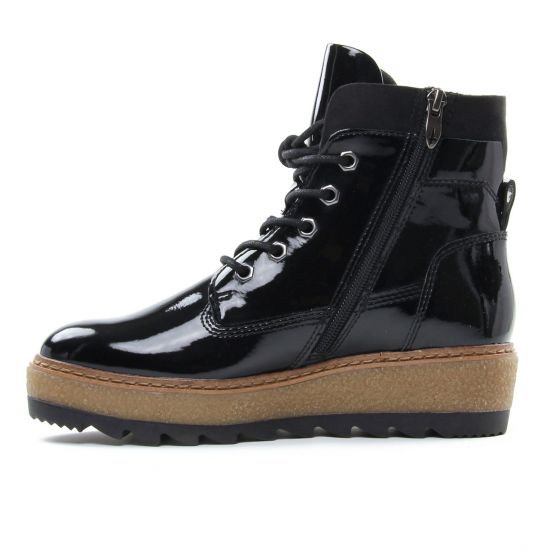 bottines à lacets noir mode femme automne hiver - Photo Produit 3