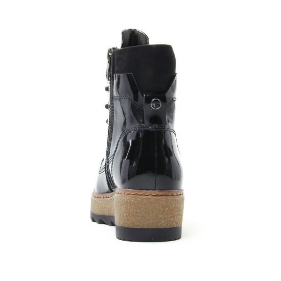 bottines à lacets noir mode femme automne hiver - Photo Produit 7