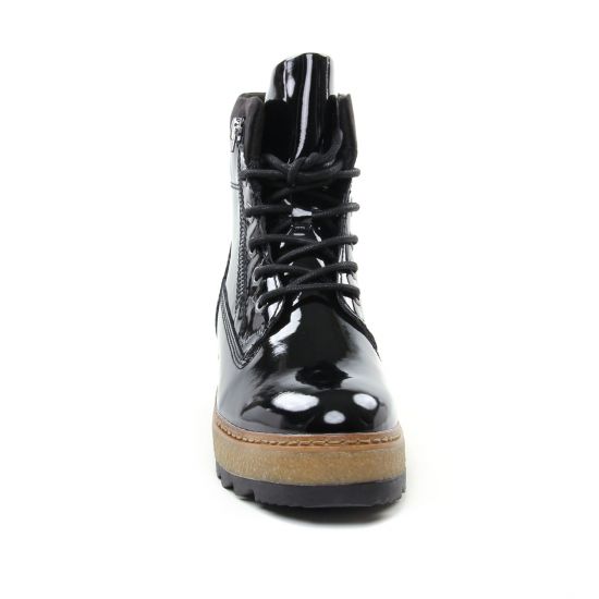 bottines à lacets noir mode femme automne hiver - Photo Produit 6