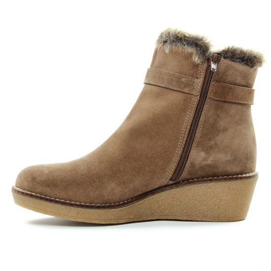 boots compensees semelle crepe