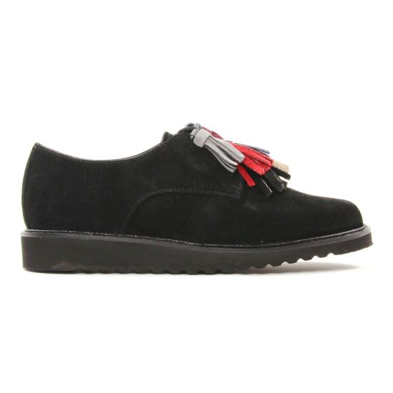 derbies noir mode femme automne hiver - Photo Produit 2