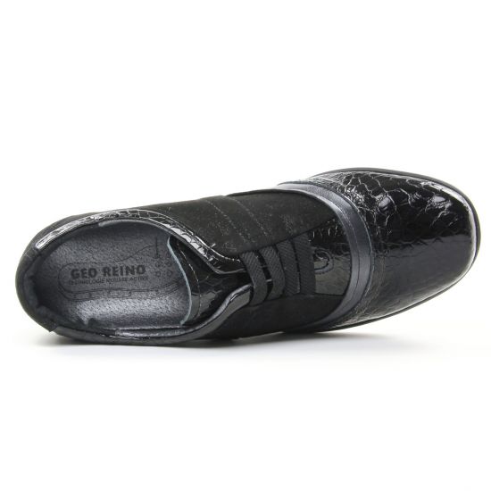 derbies noir argent mode femme automne hiver - Photo Produit 4