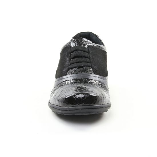 derbies noir argent mode femme automne hiver - Photo Produit 6