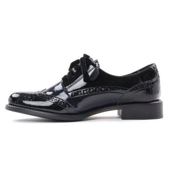 derbies noir bleu mode femme automne hiver - Photo Produit 3