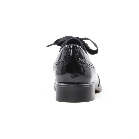 derbies noir bordeaux mode femme automne hiver - Photo Produit 7