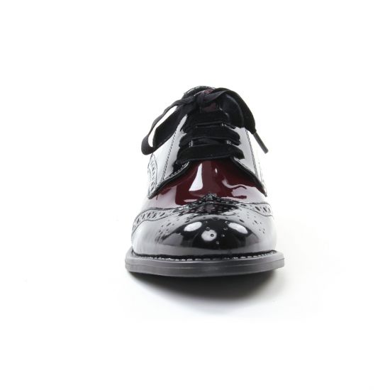 derbies noir bordeaux mode femme automne hiver - Photo Produit 6