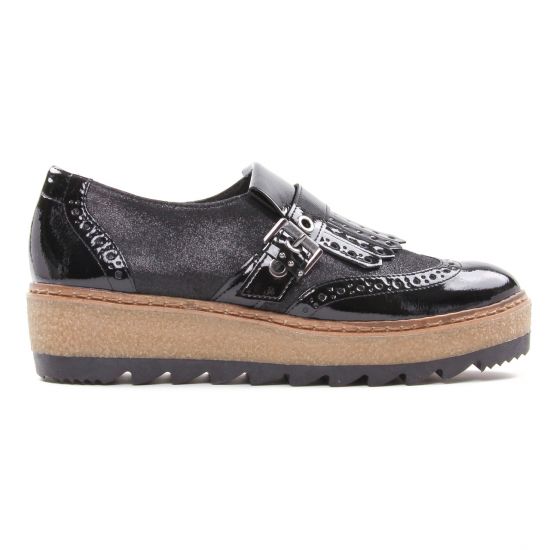 derbies noir mode femme automne hiver - Photo Produit 2