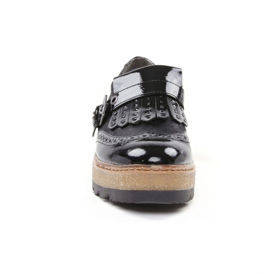 derbies noir mode femme automne hiver - Photo Produit 6