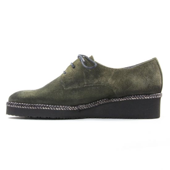 derbies vert kaki mode femme automne hiver - Photo Produit 3