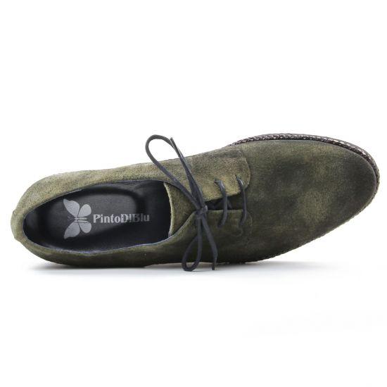 derbies vert kaki mode femme automne hiver - Photo Produit 4