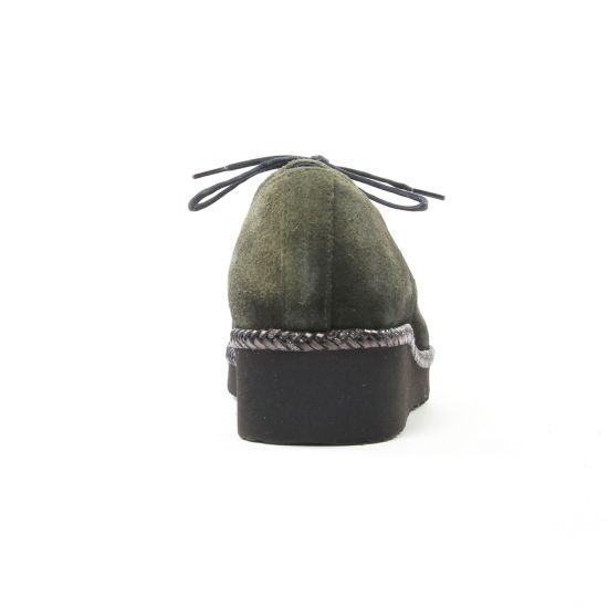 derbies vert kaki mode femme automne hiver - Photo Produit 7