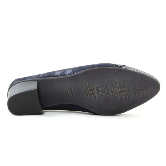 escarpins trotteur bleu marine mode femme automne hiver - Photo Produit 5