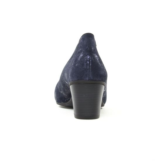 escarpins trotteur bleu marine mode femme automne hiver - Photo Produit 7