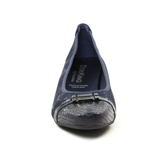 escarpins trotteur bleu marine mode femme automne hiver - Photo Produit 6